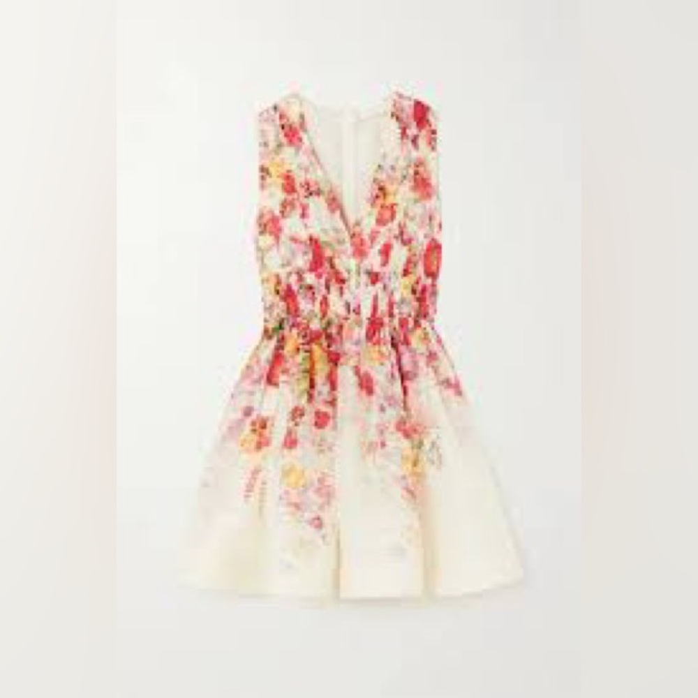 ZIMMERMANN Wonderland V-Neck Mini Dress